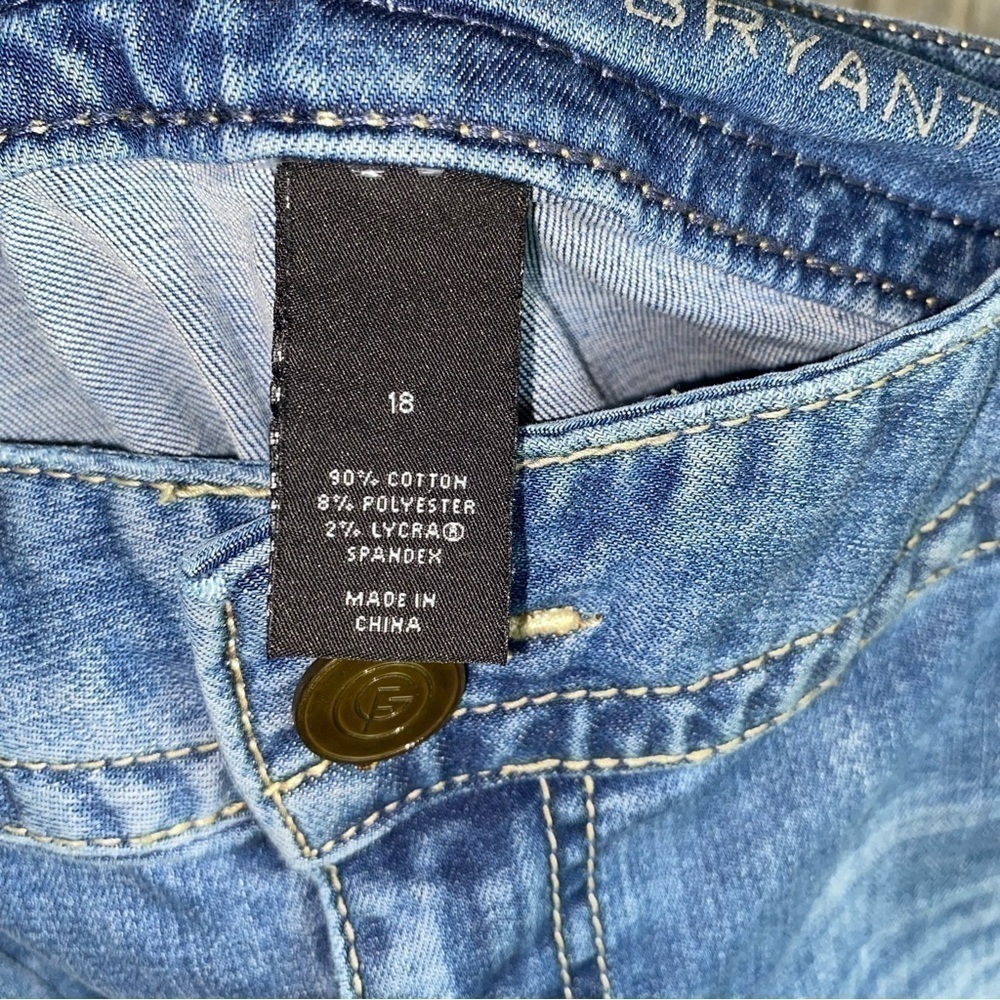 Lane Bryant Genius Fit Ankle Jeans Size 18 Stretch Blue Denim Cropped Plus - Picture 8 of 8